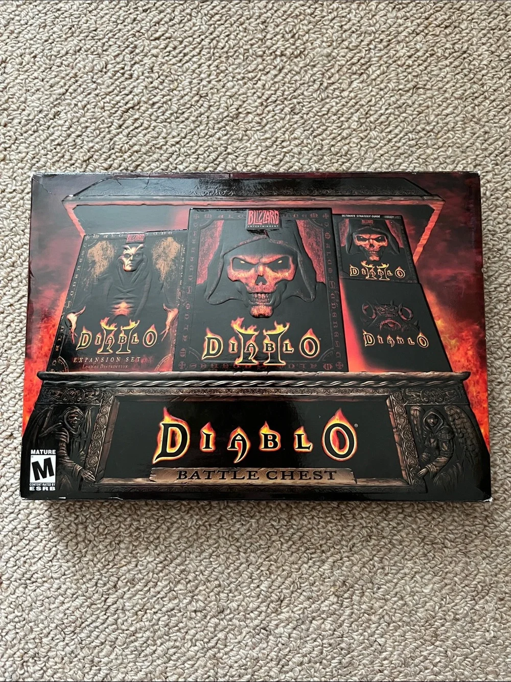 Blizzard Diablo Battle Chest PC Game Box - Black & Red
